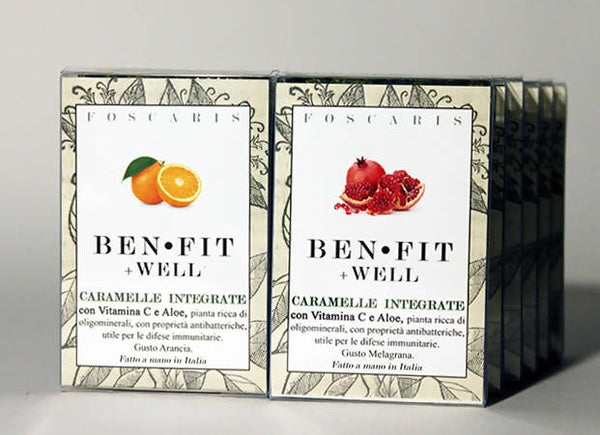 CARAMELLE IDEALI PER SPORT, DIETA, DIFESE, ANTIAGE, BENESSERE E RELAX; ESPOSITORE COMPLETO