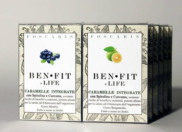 CARAMELLE IDEALI PER SPORT, DIETA, DIFESE, ANTIAGE, BENESSERE E RELAX; ESPOSITORE COMPLETO