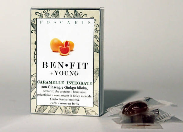 CARAMELLE IDEALI ANTIAGE, espositore da banco BENFIT +YOUNG