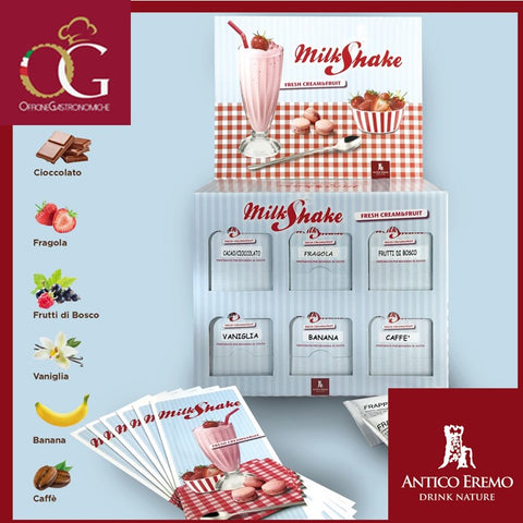 Kit Espositore Milk Shake | Box da 6 Gusti Misti + 6 Menù - officinegastronomiche