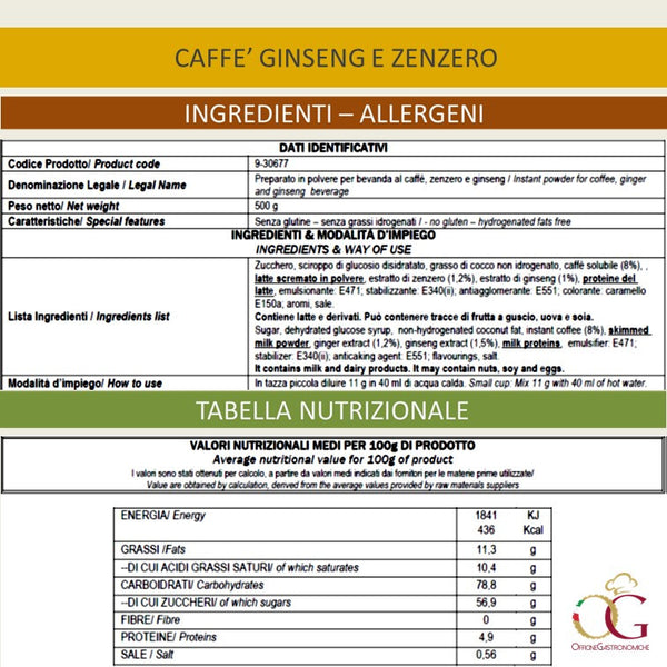 Caffè Ginseng e Zenzero - officinegastronomiche
