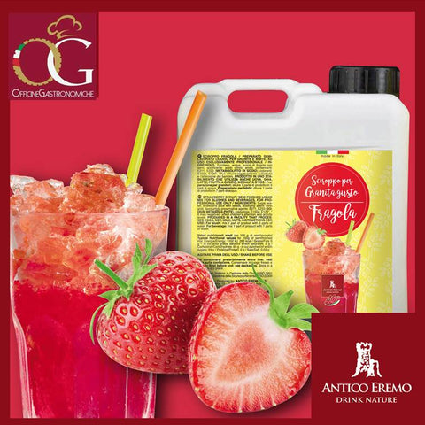 Granita Liquida Fragola | Tanica da 6,5 kg - officinegastronomiche