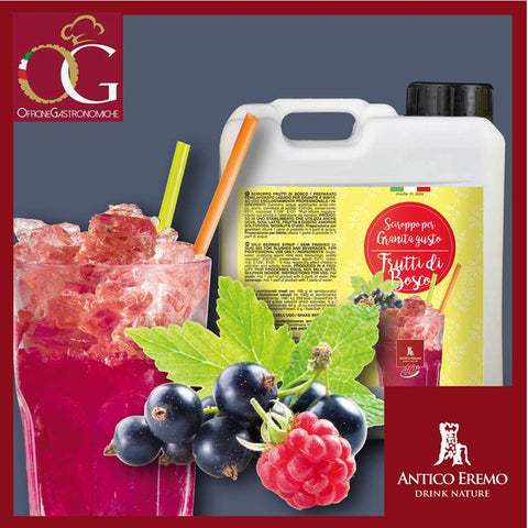 Granita Liquida Frutti di Bosco | Tanica da 6,5 kg - officinegastronomiche