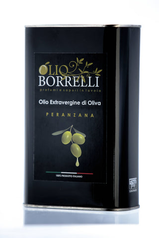 Olio extravergine di oliva di Peranzana in Conversione Biologica - Lattine da 1 litro