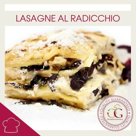 Lasagne al Radicchio Trevigiano | porzione da 250 gr - officinegastronomiche